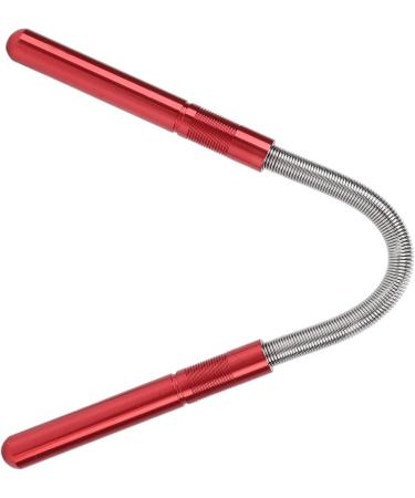 Stainless Steel Face Hair Remover - Manual Epilierer Beauty Spring Threading Tool for Lip Hair Removal | Red - Buy Online on GoSupps.com