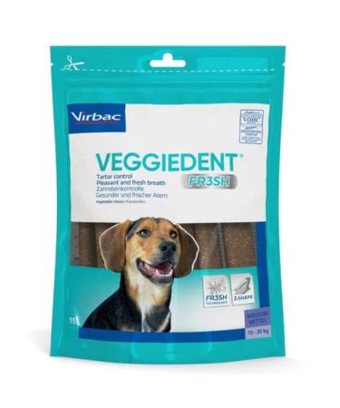 Virbac VeggieDent FR3SH Chews for Medium Dogs 10-30 kg