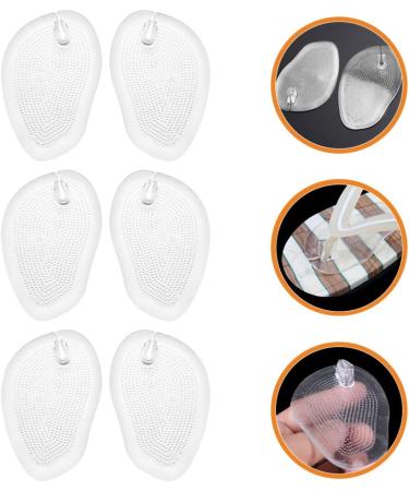 USHOBE 3 Pairs Gel Metatarsal Pads for Thong Sandals | Forefoot Cushion Inserts for Metatarsal Support | Clear Grips for Slip-Resistant Comfort - Buy Online on GoSupps.com