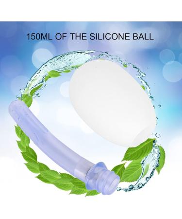 150ml Silicone Anal Shower Enema for Women | Reusable Vaginal Cleaner - White Silicone Ball Design - Buy Online on GoSupps.com