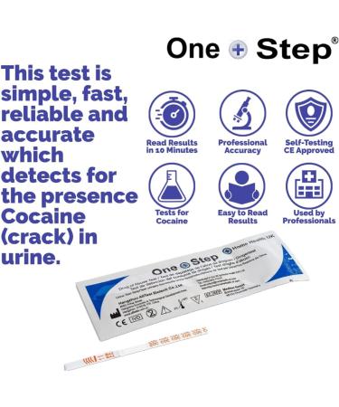 15 Cocaine Drug Testing Kits | Rapid Results Urine Test Strips | Sensitivity 100ng/mL | 15 Tests - Buy Online on GoSupps.com