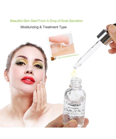 Hydrating Snail Serum - Anti-Aging Face Essence with Collagen | Moisturizing Striae & Wrinkle Cream - 30ml - Buy Online on GoSupps.com