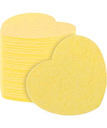 Facial Scrub Pads | Heart Shape Compressed Sponges for Facial Cleansing Face Scrub Sponge for Facial Cleansing Exfoliate Masque Makeup Removal Purple - Buy Online on GoSupps.com