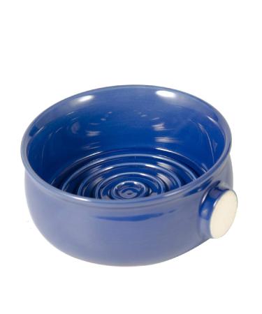 Grandslam Shaving Soap Bowl for Men, Wide Mouth, Ceramic, Easier to Lather and Clean, Non-slip Handle, Handmade Pottery Cup for Soap and Cream - Buy Online on GoSupps.com