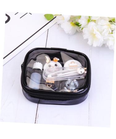 Partykindom Blue Eye Contacts Kit | Lens Case Lip Gloss & Solution - Perfect Makeup Remover & Holder - Buy Online on GoSupps.com