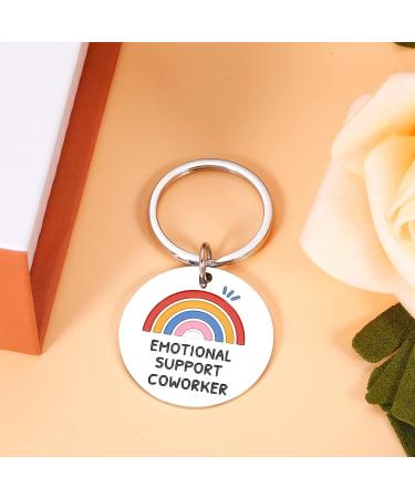 Coworker Leaving Gifts Emotional Support Coworker Keychain Gifts for Colleague Women Birthday Christmas Employee Appreciation Gifts for Coworker Farewell Leaving Retirement Work Bestie Friend Gifts - Buy Online on GoSupps.com