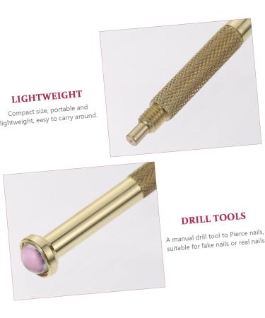 Healeved 1 Set Nail Pendant Nail Charms Rivet Nail Jewelry Accessory Hand Drill Tool Nail Piercing Tool Charming Nail Charms Nail Rhinestones Nail Drilling Tool Puncture Alloy Pendant Drill 8x8cm Colorful - Buy Online on GoSupps.com