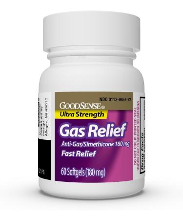 GoodSense Ultra Strength Gas Relief Softgels Simethicone 180 mg Antigas - Buy Online on GoSupps.com