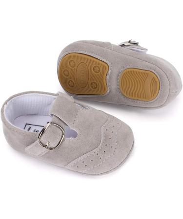 LACOFIA Baby T-Bar Sneakers | Anti-Slip First Walking Shoes for Boys & Girls (6-12 Months) - Gray - Buy Online on GoSupps.com
