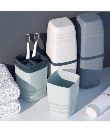 Discover the Suuwwn Travel Toothbrush Cup Set - 6 Portable Toothbrushes & Case for Home Camping and Business Trips | Shop Now! - Buy Online on GoSupps.com