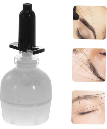 Mikinona Eyebrow Line String Ink Line Box Ink Line Ruler Durable White Brow Line Brow Mapping Tool Bottled Makeup Tools 6.5x2.6cm White - Buy Online on GoSupps.com