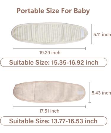 Baby Umbilical Cord Belt  Infant Belly Binder Hernia Care Navel Truss Support Newborn Warm Essential with Breathable Organic Cotton 2brown&2green - Buy Online on GoSupps.com