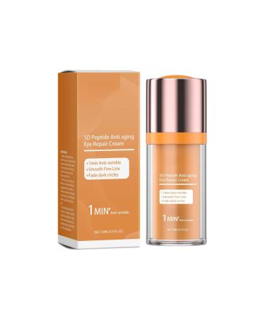 CHHQLZS 5D Peptide Anti-Aging Eye Cream Anti-Wrinkle & Firming Eye Cream for Dark Circles and Puffiness Peptide Lifting Eye Gel for Women Men 0.51floz