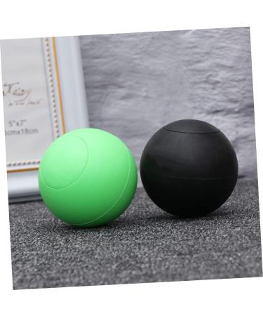Lurrose Yoga Massage Ball Set - 2 PC TPE Massage Roller for Muscle Relief & Back Rolling - Elastic Yoga Balls 6.3x6.3 cm - Buy Online on GoSupps.com