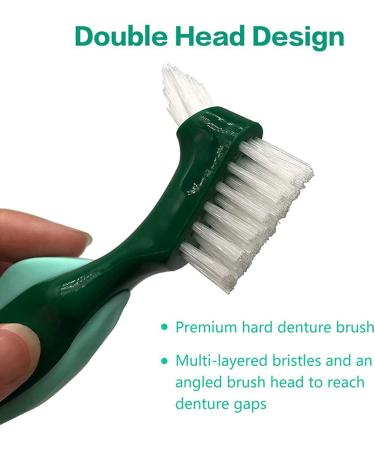 Bcowtte Premium 20-Piece Hard Toothbrush Set | Double-Sided & Multi-Layered Bristles | Ideal for Prosthesis Care | Portable Cleaning Brushes | International Shipping Available - Buy Online on GoSupps.com