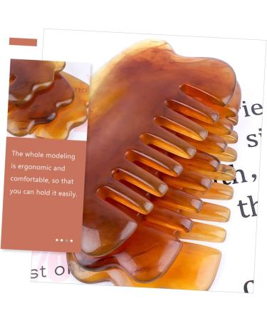 Hapinary 4-Piece Massage Comb Set | Resin Hairbrush & Head Massager for Relaxation & Scalp Stimulation - Buy Online on GoSupps.com