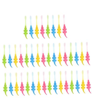 Healeeved 40 pieces Small Krokodil toothbrush for children baby teeth clean tools children's toothbrush toothbrushes for children baby toothbrush for children hand toothbrush smaller