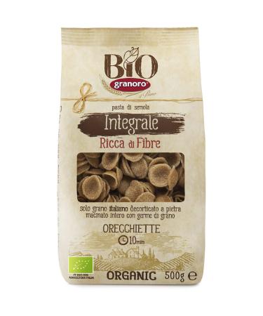 AUCHAN Pack of 3 units *** GRANORO Organic Whole Wheat Orecchiette No. 91 500g
