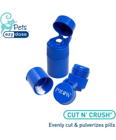 EZY DOSE Pet Pill Crusher & Cutter for Cats - Safe Accurate Daily Use for Pills Vitamins & Tablets - BPA Free Easy Medication Hiding - Buy Online on GoSupps.com