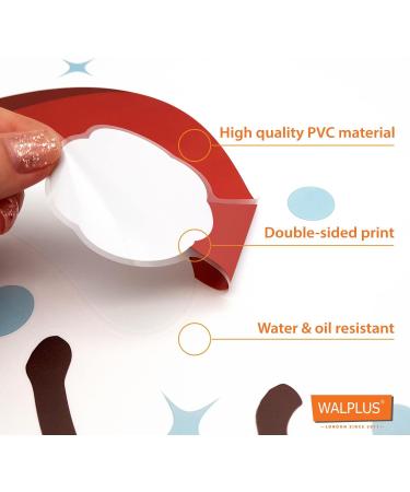 Wallflexi Christmas Decorations Wall Stickers - Merry Christmas Decoration Set | Multicolour Wall Murals Decals for Living Room, Children's Nursery, School, Restaurant, Cafe, Hotel, Home, Office D cor - Buy Online on GoSupps.com