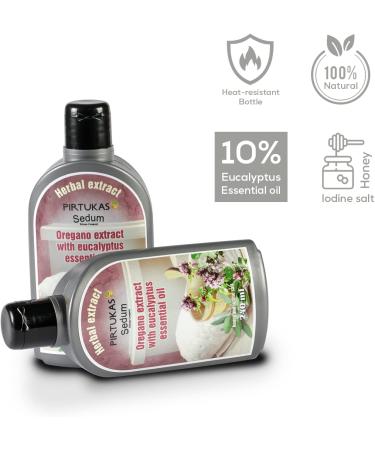 Sedum Natural Herbal Extract for Sauna & Massage - 240ml Infusion with Oregano Juniper Propolis & Essential Oils - Buy Online on GoSupps.com