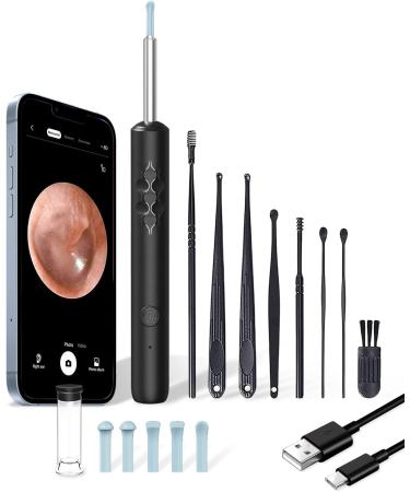 1080P HD Wireless Ear Wax Removal Kit with 6 LED Lights & 3 Curved Ear Spoons - WiFi Otoscope Camera for iPhone, Android, iPad - IP67 Waterproof Ear Scope - Ear Cleaner and Remover - Buy Online on GoSupps.com
