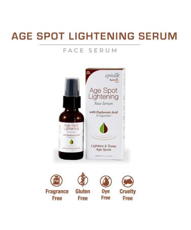 Age Spot Face Serum | Dark Spot Corrector with Hyaluronic Acid | Brightening & Anti-Aging Solution by Hyalogic - 1 Fl. oz - Buy Online on GoSupps.com