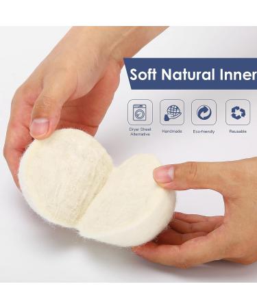 3 Pack XL Organic Wool Dryer Balls - 100% New Zealand Wool Fabric Softener - Reusable & Eco-Friendly - 1000 Loads - Wrinkle-Free Laundry - Baby Safe - White - Buy Online on GoSupps.com