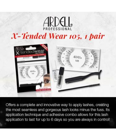 Shop Ardell X-Tended Wear Lash System 105 | Long-lasting & Beautiful Lashes - Worldwide Shipping - Buy Online on GoSupps.com