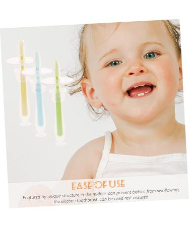 Beavorty 8 STK Baby Toothbrush Set | Infant Oral Hygiene Tool & Silicone Travel Toothbrush for Newborns (1 Year+) - Buy Online on GoSupps.com