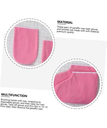 POPETPOP 8 Sets Leather Horn Boots Skin Care Tools Spa Mittens Foot Liners Paraffin Wax Foot Wraps Pedicure Tools for Feet Heated Glives Polyester Lining Work - Buy Online on GoSupps.com