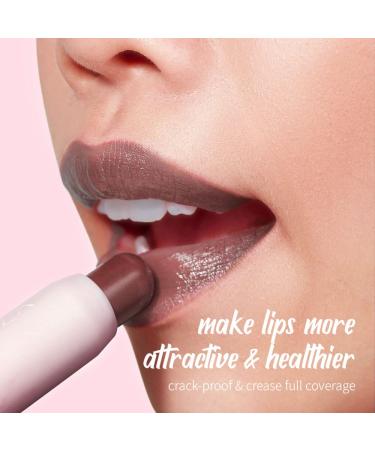 Tinted Lip Balm Chapstick #03 Nude-Mauve | Natural Semi-Gloss Hydrating Moisturizer for Girls & Women - 2 in 1 Color & Care - Buy Online on GoSupps.com