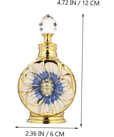 minkissy Perfume bottle essential oil bottle container por 4 oz vial mini refillable bottle terrarium glass containers Cosmetic Bottle Egypt travel dining Travel Blue 12x6cm - Buy Online on GoSupps.com