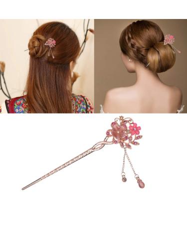 Vintage Opal Hair Stick | Chinese Hairpins & Chopsticks | Pink Hair Decor - Buy Online on GoSupps.com