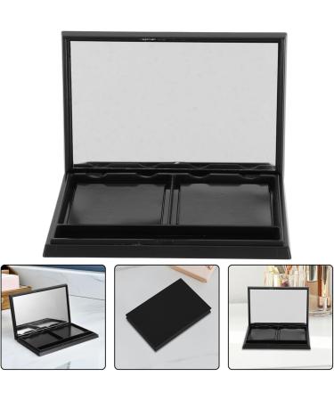 Palette de Fards Paupi res Magn tique Vide 2 Compartiments Mat Noir avec Miroir Rechargeable et Personnalisable Organisateur Maquillage Compact pour Voyage et - Buy Online on GoSupps.com