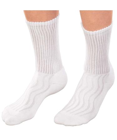 Wave-In Mesh Diabetic Crew Socks by EasyComforts