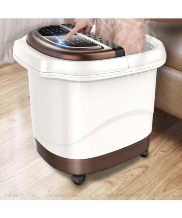 HAVVMK Electric Foot Bath with Bubbles Roller Massage Vibration Pedicure Spa and Water Temperature Maintenance Foot Bath Barrel Included - Buy Online on GoSupps.com
