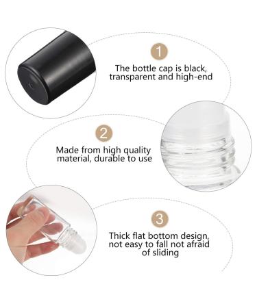 6pcs 30ml White Glass Roll-On Essential Oil Bottles - Refillable Portable Empty Bottles for Travel - Buy Online on GoSupps.com