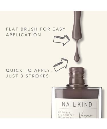 NAILKIND Grey Brown Nail Polish - Nutz - Classic Nail Varnish - Vegan Nail Lacquer + Peta Certified + Cruelty Free - Quick Drying & Long Lasting - Chip Resistant Manicure - 8ml - Buy Online on GoSupps.com