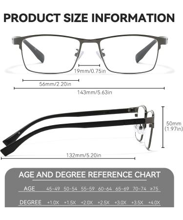 LVIOE Clear Real Glasses - Smoky Quartz Lenses Blue Light Blocking Gun Frame 1.0x Reading Glasses - International Shipping Available - Buy Online on GoSupps.com