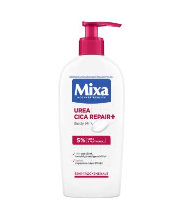 Mixa urea cica body lotion soothing & protective body milk with urea & regenerating panthenol for very dry skin highly compatible bends skin irritation in front of urea cica repair+ 250 ml 250 ml (1 Pack) body lotion - Buy Online on GoSupps.com