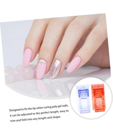 HAKIDZEL 12pcs Nail Clip Nails Gel Nail Tip Fixing Clamp Finger Nail Tip Clamp Finger Extension Clip Fake Nails Kit Nail Art Clip Finger Clip Acrylic Nail Tips Fixture Red Crystal Plastic 4X3X2CM Red - Buy Online on GoSupps.com