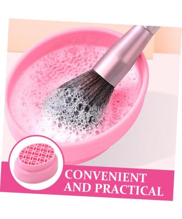 Didiseaon Makeup Brush Cleaning Cup Makeup Brush Cleaning Pads Makeup Sponge Cleaners Makeup Brush Cleaner Makeup Cleaner Brush Cleaner Mat Pink Make up Cleaning Bowl Silica Gel - Buy Online on GoSupps.com