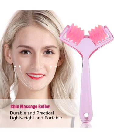 Moum Routes Facial & Body Roller Massager - Pink Slimming Chin Massage Device | Skin-Tightening Beauty Tool for Neck & Face Treatment - Buy Online on GoSupps.com