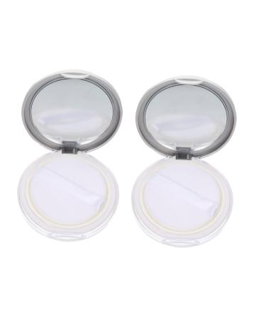 Housoutil 8pi ces Bo te Loose Ultra-fine Avec Miroir Conteneur Portable Pour Design Compact lastique Mesh Parfait Pour Voyage 8x1.5cmx4pcs comme indiqu x4pcs