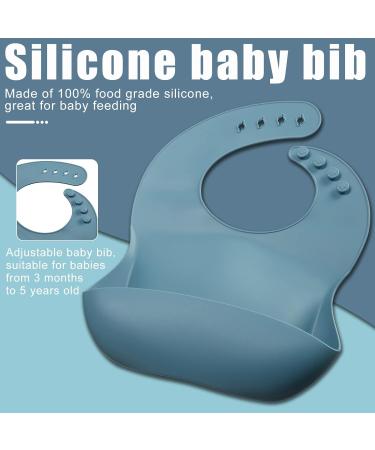 Mimorou 16 Pack Baby Feeding Set - Silicone Suction Plates, Bibs, Placemat, Spoons, Forks & Cups for Baby Led Weaning and Toddler Eating - Buy Online on GoSupps.com