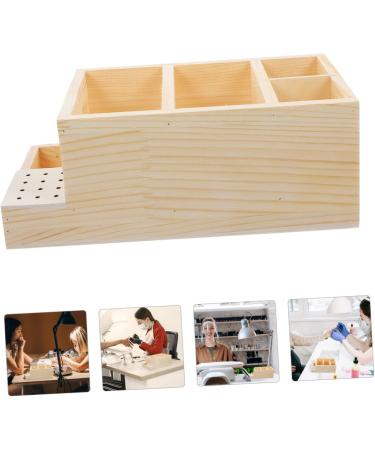 Beaupretty Desk Box grinding head storage box name cards holder grinding head holder desk pen pencil holder remote control organizer storage nail organizer nail bits log nail polish Storage - Buy Online on GoSupps.com
