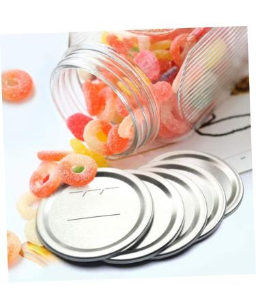 Sosoport 30pcs Mason Jar Lids Electric Wok Wide Mouth Jar Lids Tin Discs for Mason Jar Screw Caps Reusable Storage Covers Reusable Canning Lids Strainer Lid Jam Sugar Bowl Ordinary Tinplate Silver 8.6X8.6X0.2CM - Buy Online on GoSupps.com