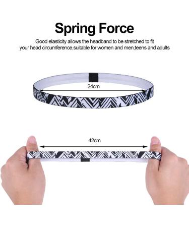 URAQT Sport Headbands 5 Pack - Non-Slip Elastic Hair Bands for Exercise - Sweat Bands for Running, Gym, Football, Yoga - Unisex Athletic Headbands - Buy Online on GoSupps.com