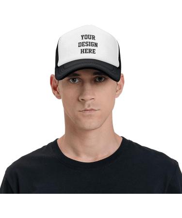 Custom Design Your Own Classic Black Trucker Hat - Men's & Women's (One Size) - Buy Online on GoSupps.com